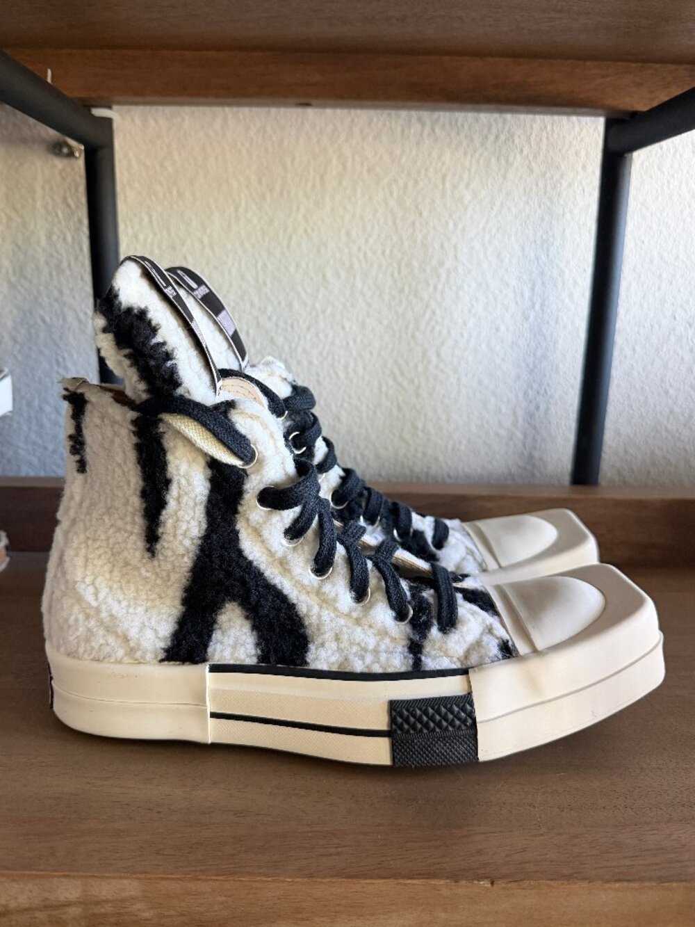 RICK OWENS x CONVERSE Drkshdw TurboDrk Fleece High-Tops NEW Sz.5